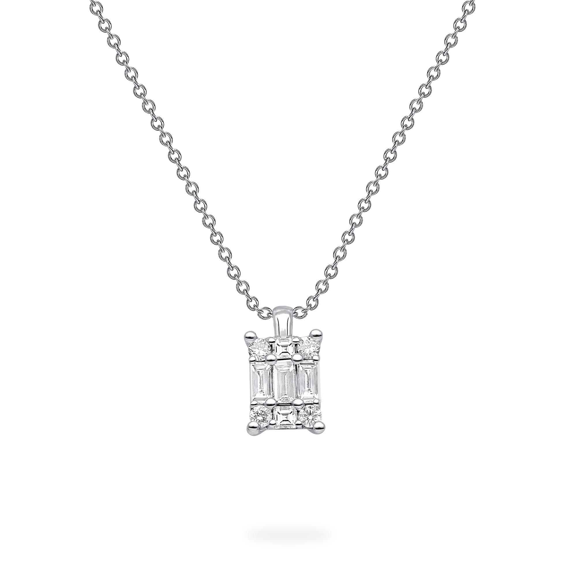 White Gold and Diamond Cluster Pendant, Small | Birks Essentials
